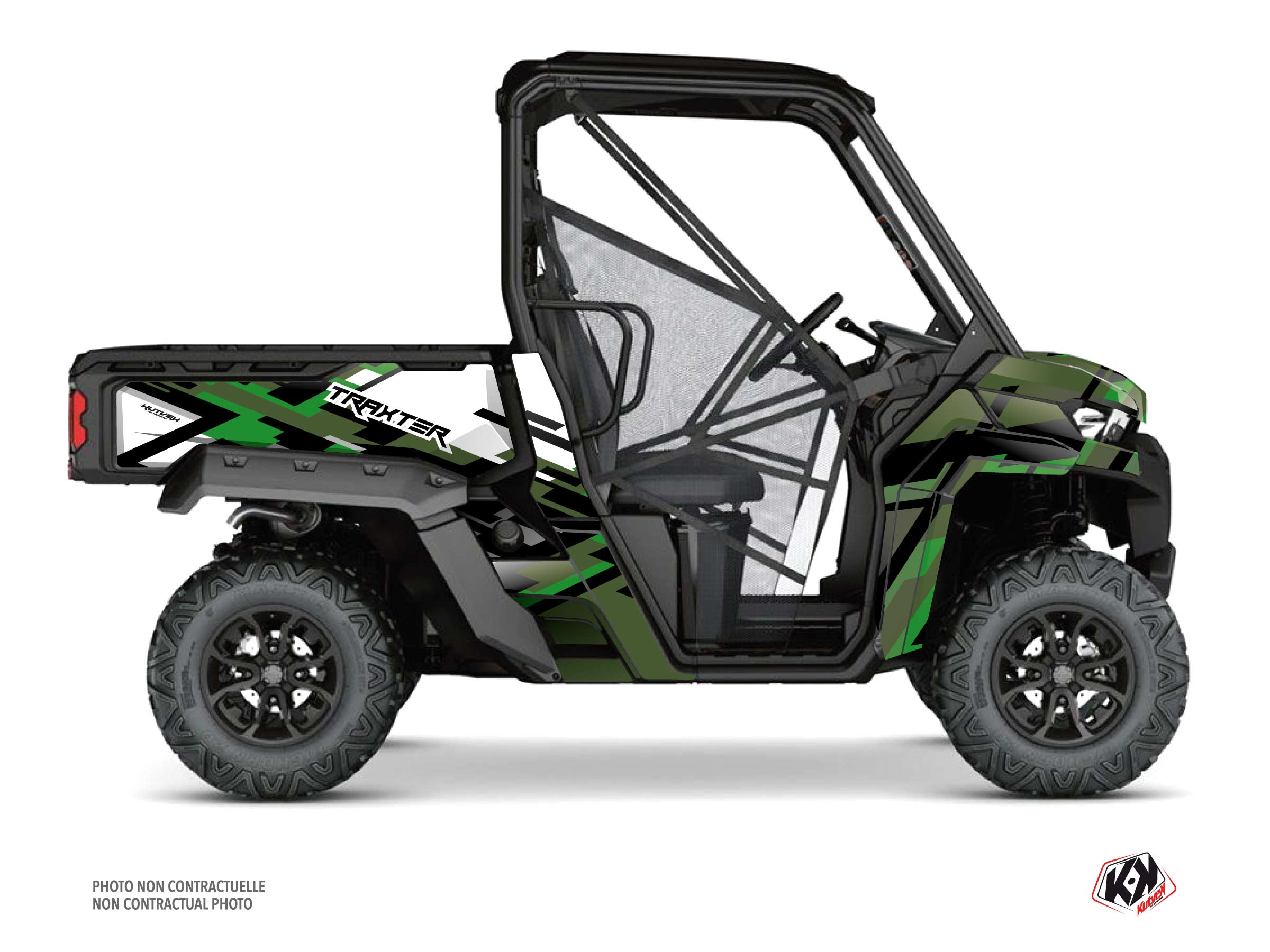 Kit Graphique ssv can-am traxter lane vert  