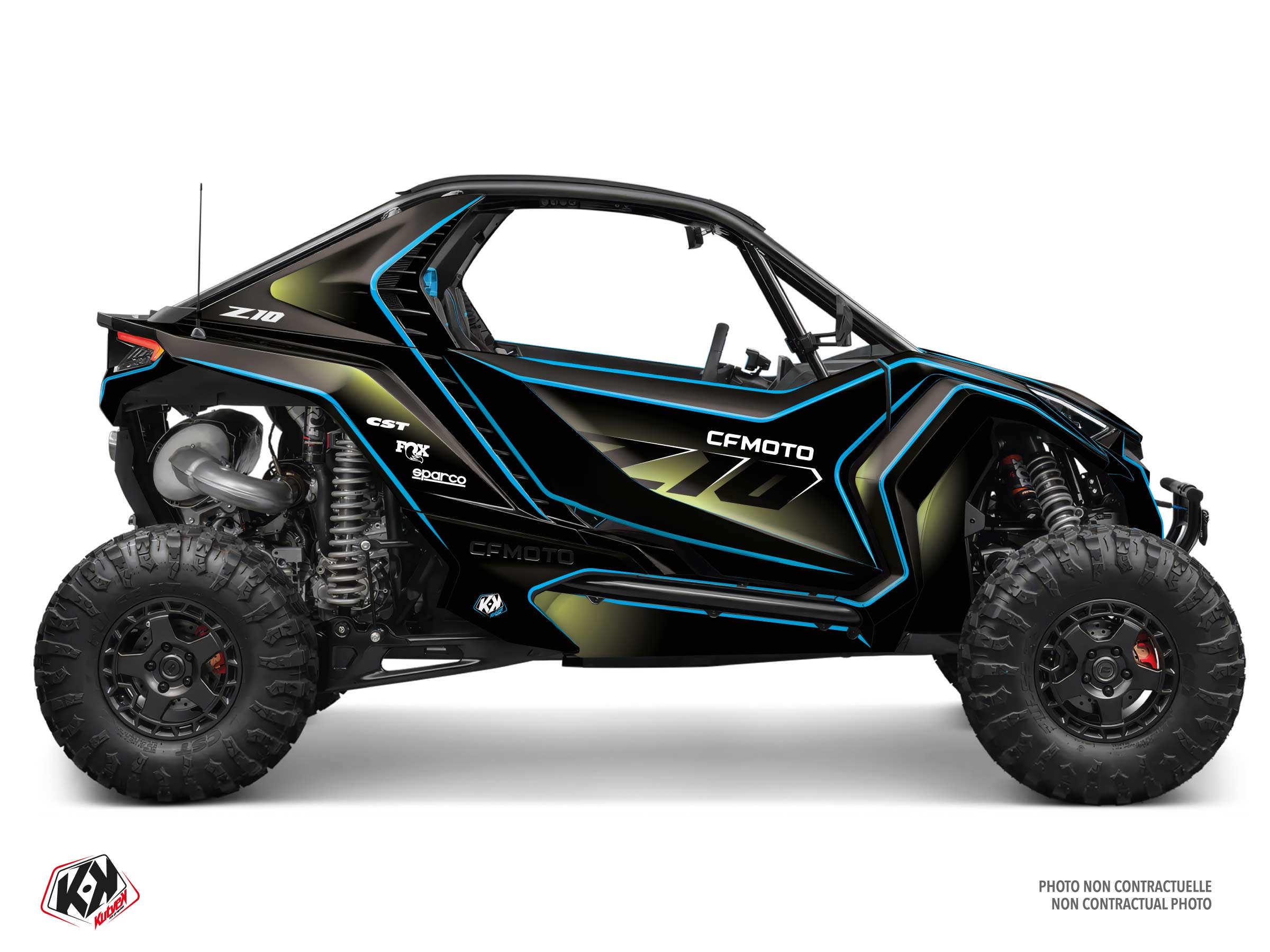 CF MOTO UTV LASER graphic kit Blue