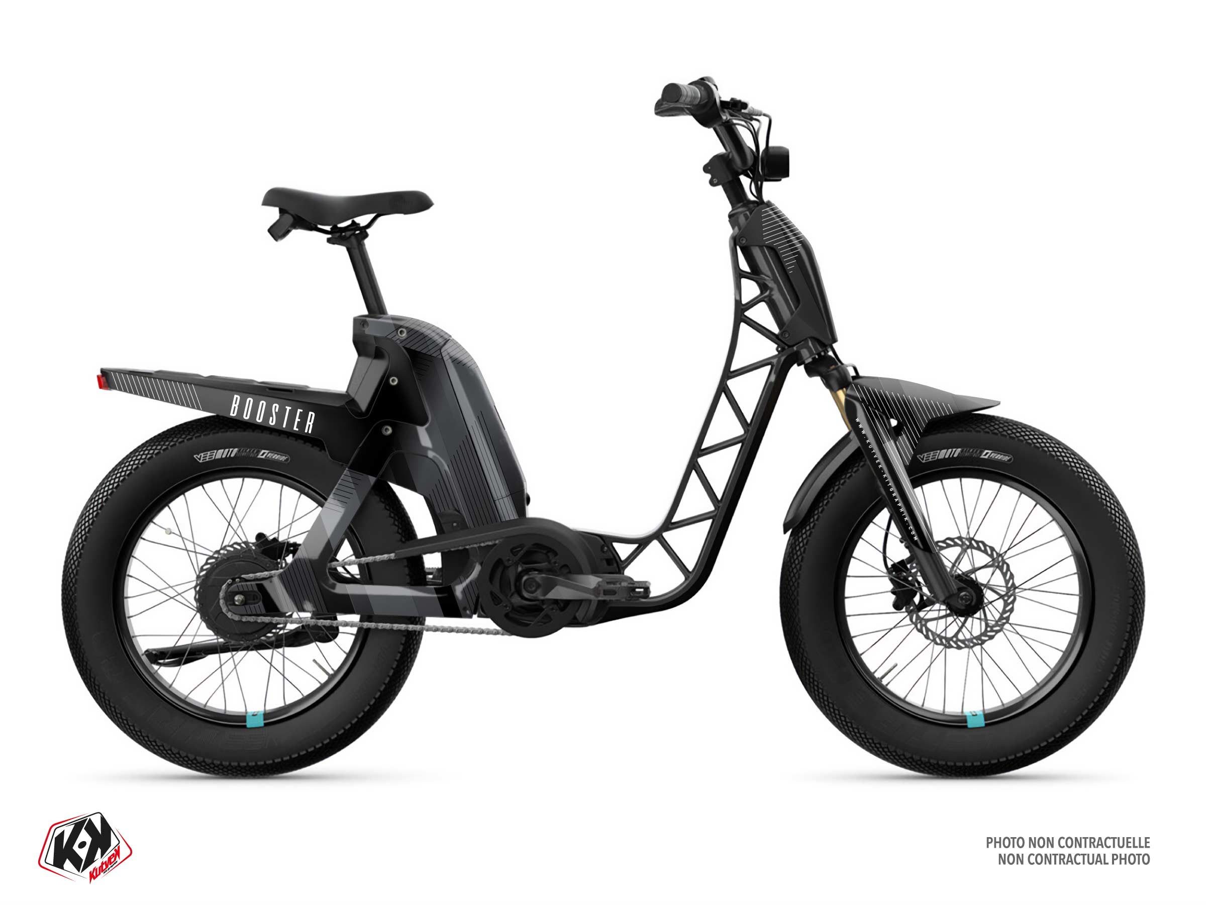 yamaha scooter laus  graphic kit grey