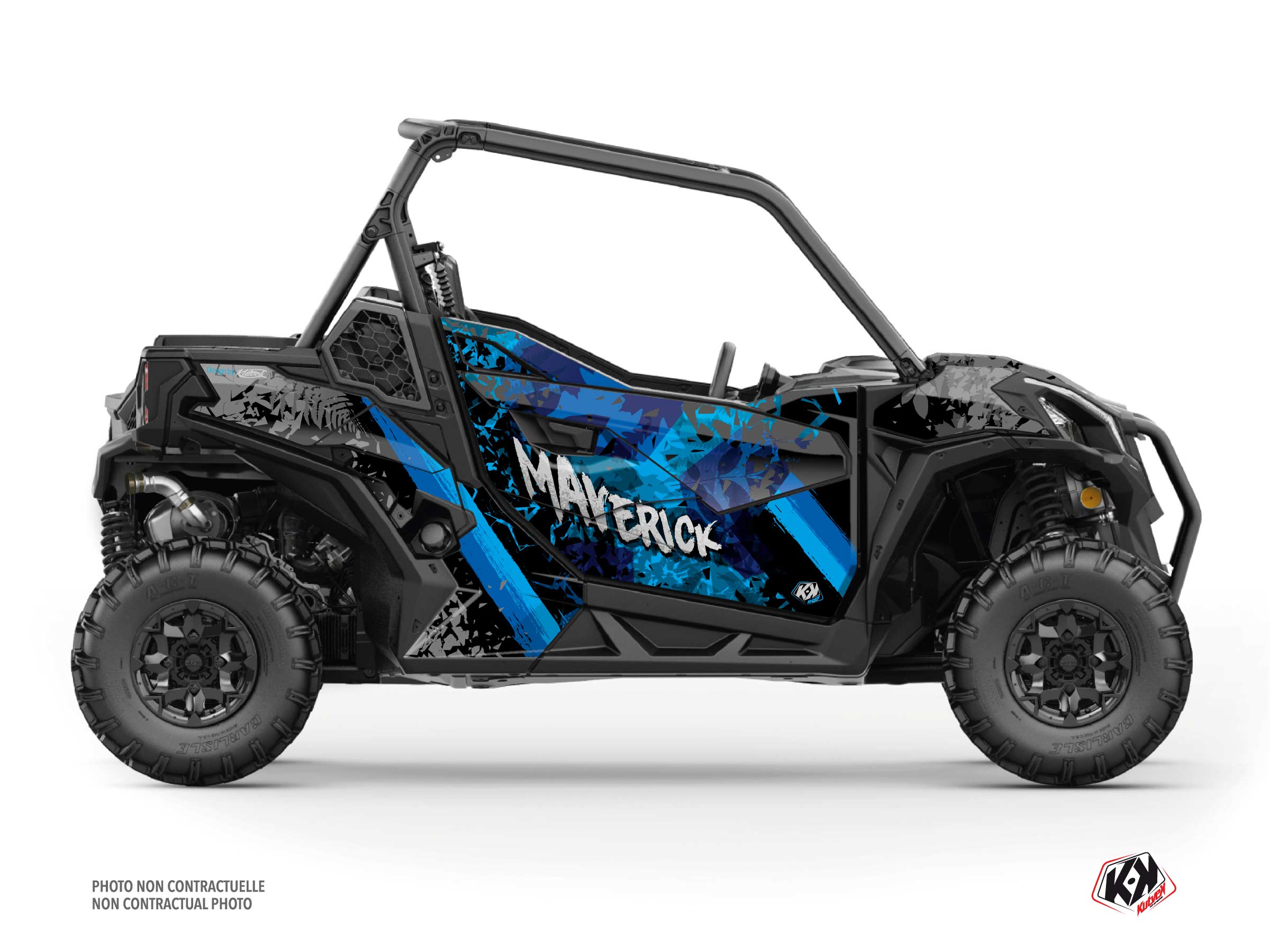 kit déco ssv can-am maverick trail leaf bleu