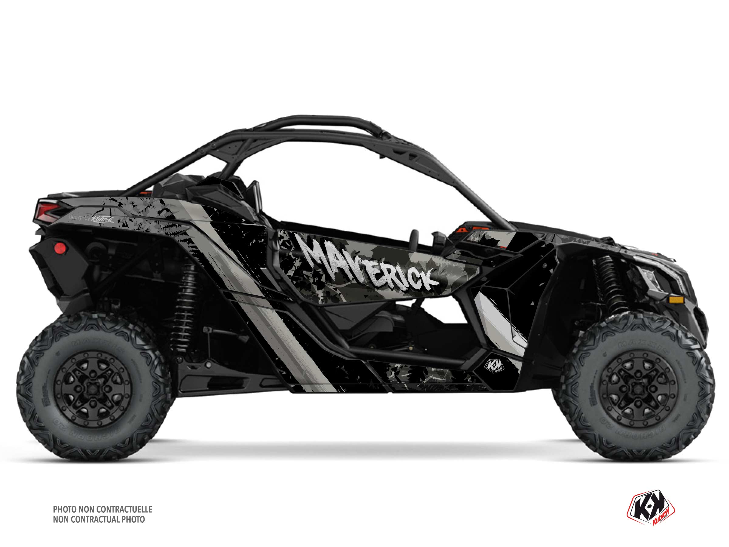 can-am utv leaf  graphic kit chalk