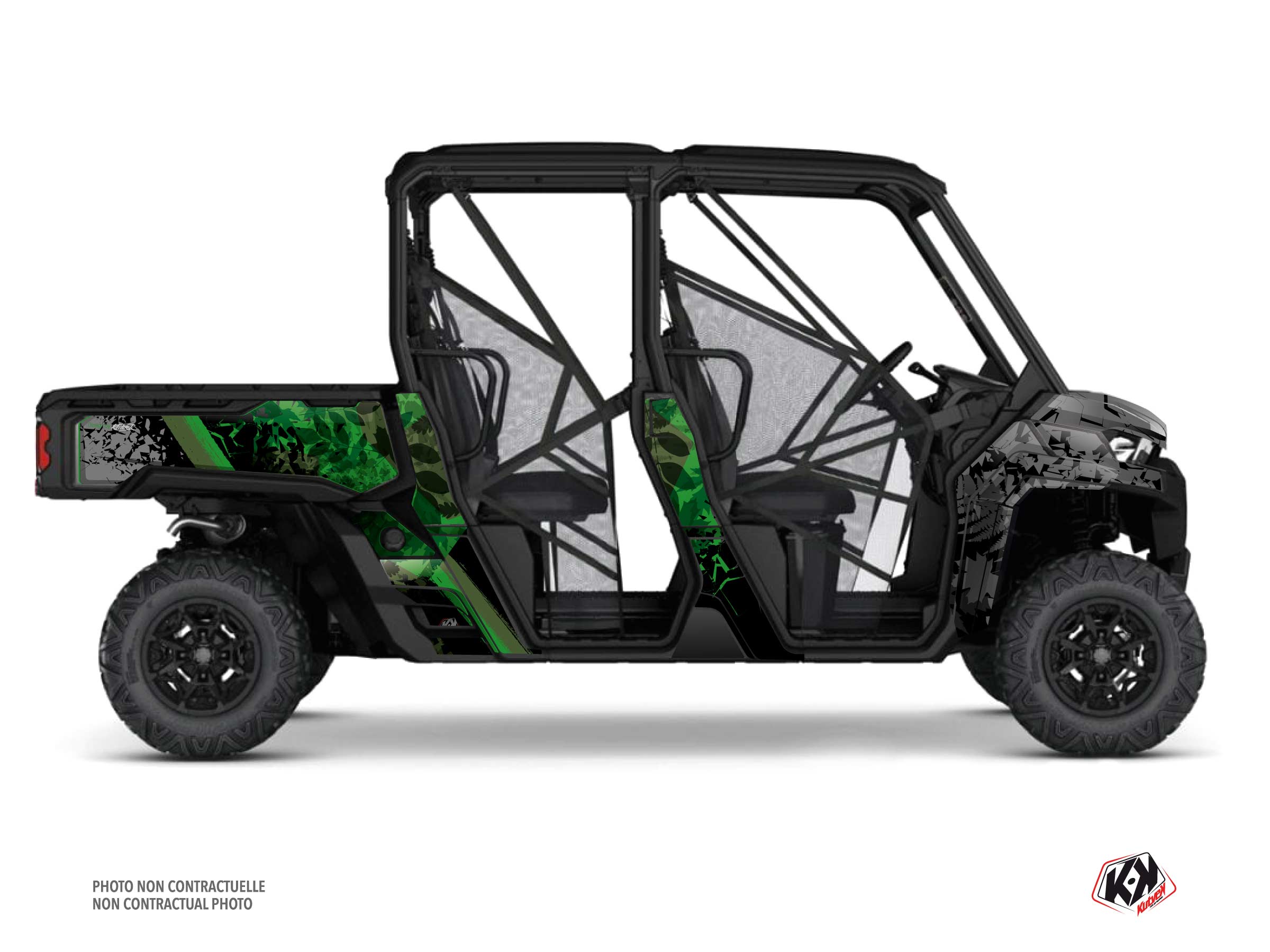 Kit Graphique ssv can-am traxter max leaf vert  