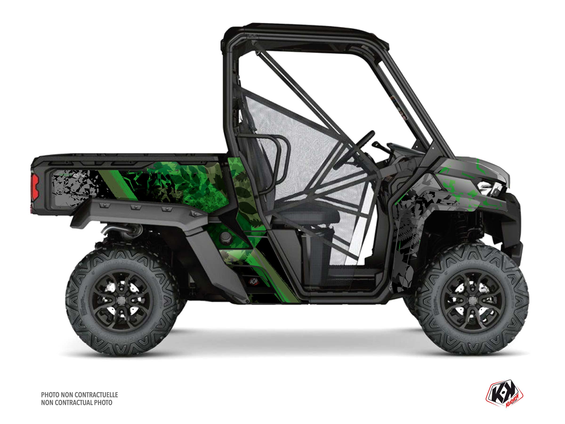 Kit Graphique ssv can-am traxter leaf vert  