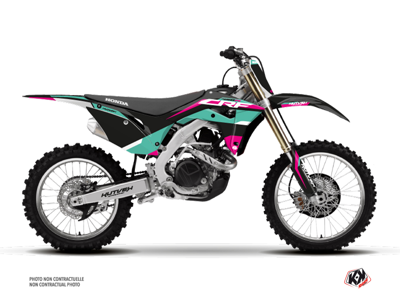 honda dirt bike league  graphic kit turquoise