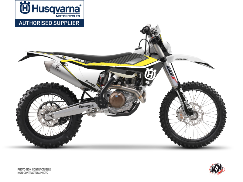 Husqvarna 350 FE Dirt Bike Legend Graphic Kit Black