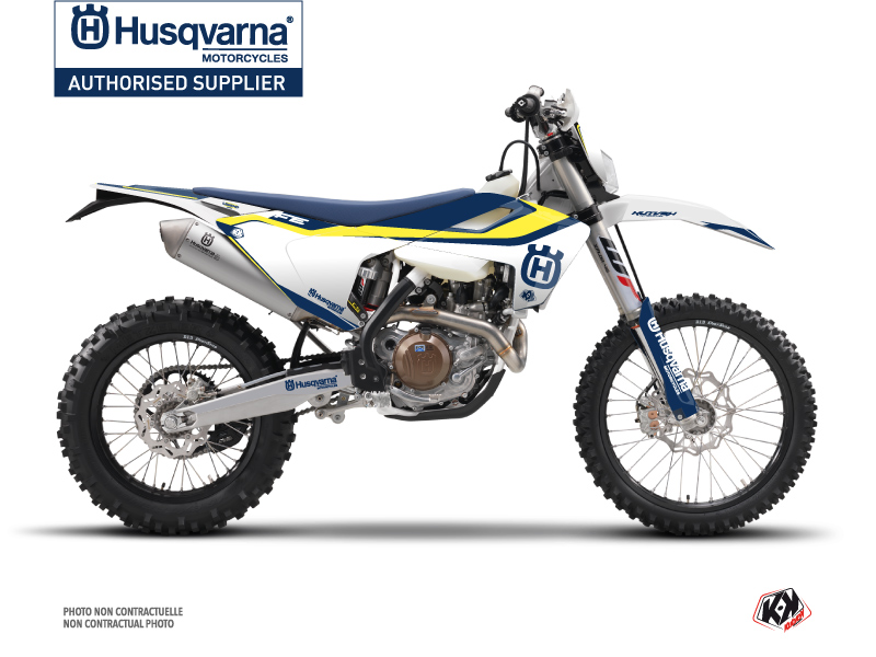 Husqvarna 450 FE Dirt Bike Legend Graphic Kit Blue