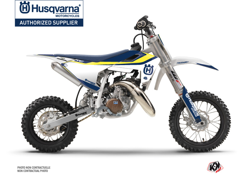 husqvarna dirt bike legend  graphic kit blue