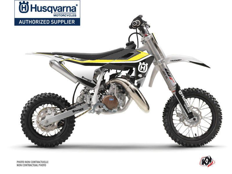 husqvarna dirt bike legend  graphic kit black