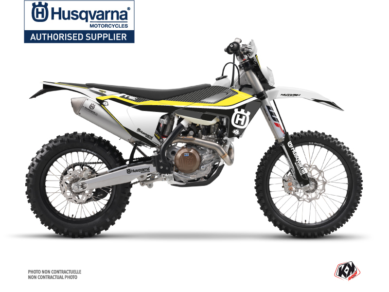 husqvarna dirt bike legend  graphic kit black
