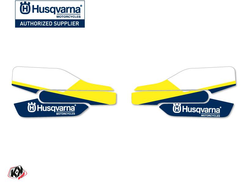 Kit Déco Stickers de protège mains Legend Moto Cross Husqvarna TC-FC Bleu