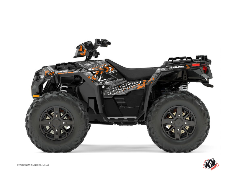 kit déco quad polaris lifter orange 