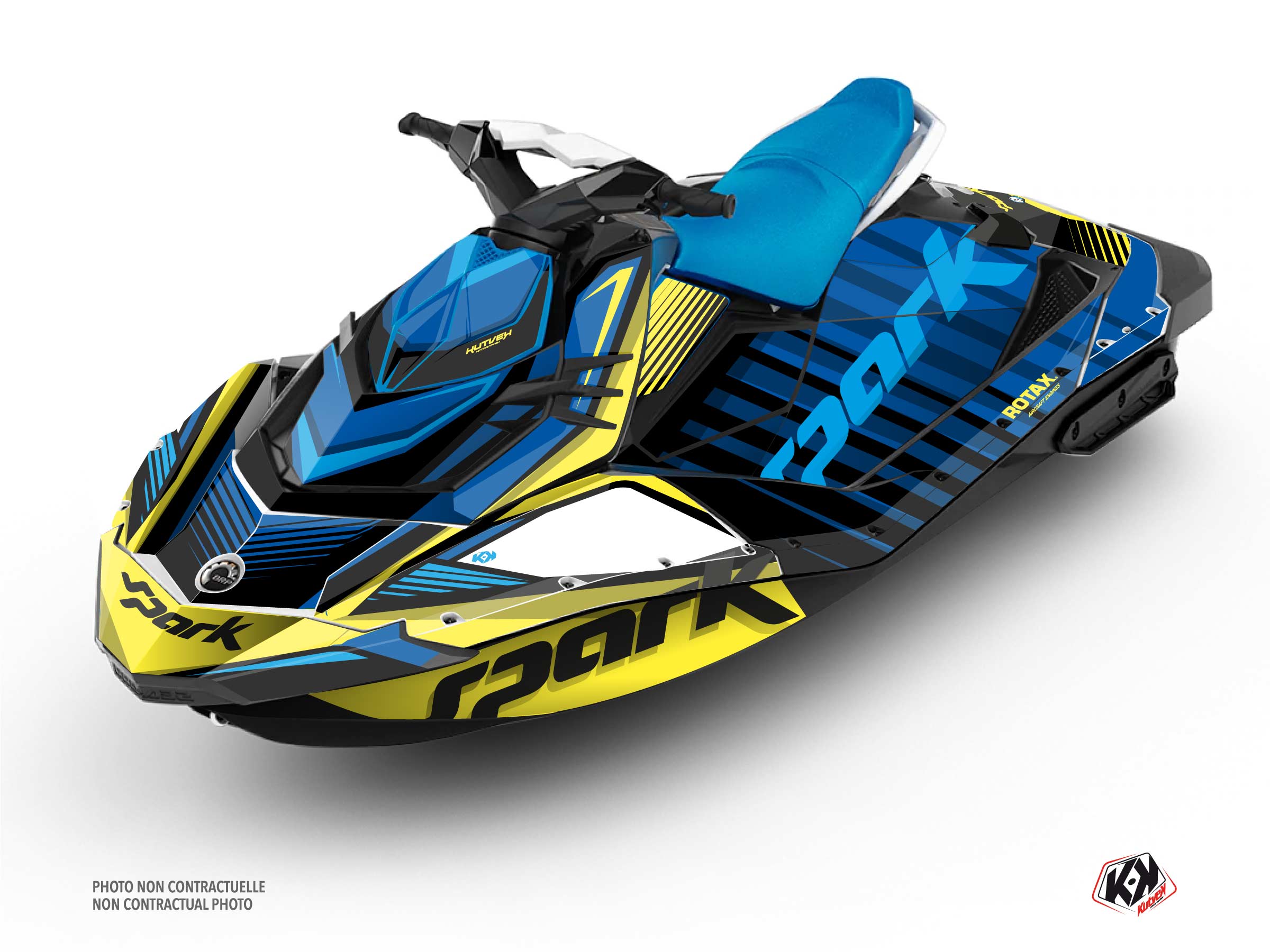 seadoo jet-ski lineup  graphic kit blue