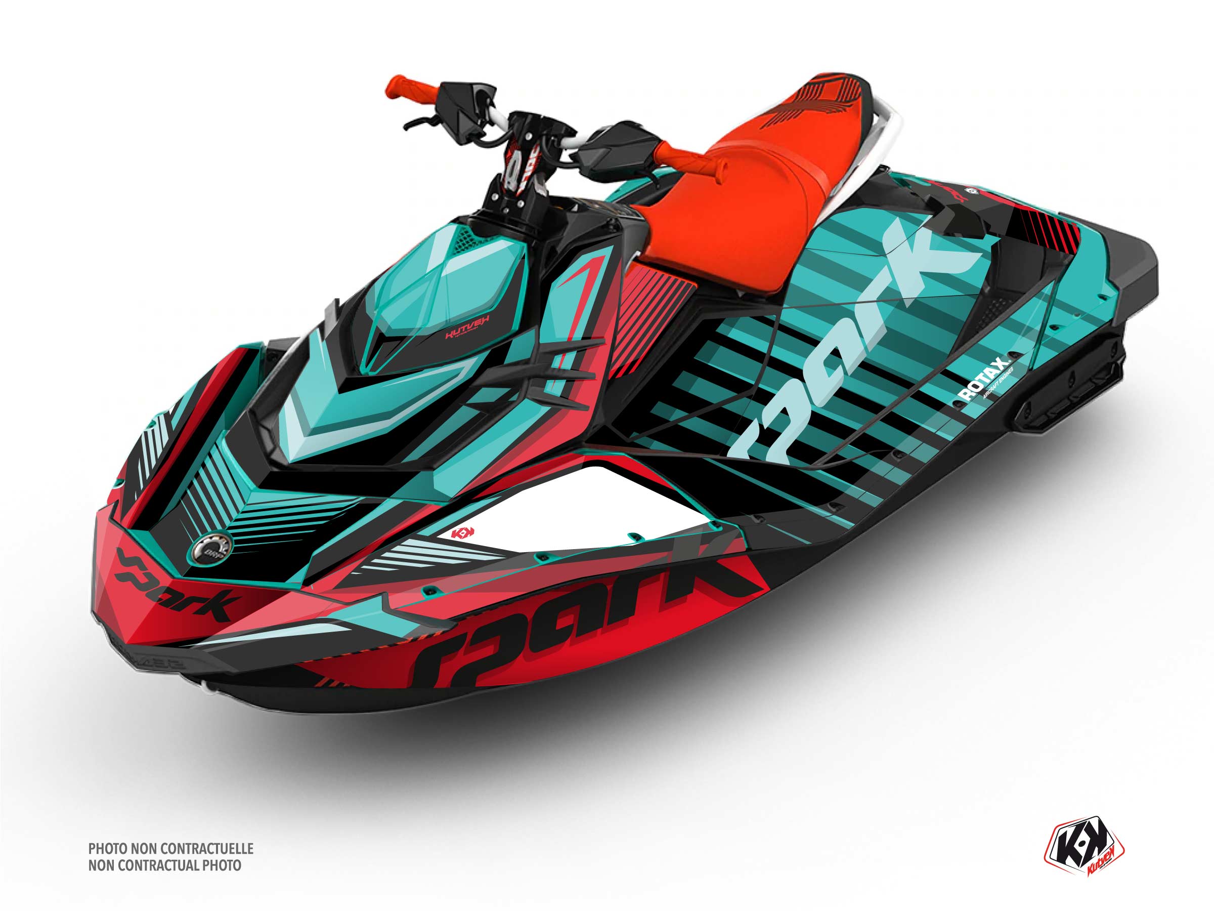 kit déco jet-ski seadoo lineup turquoise 
