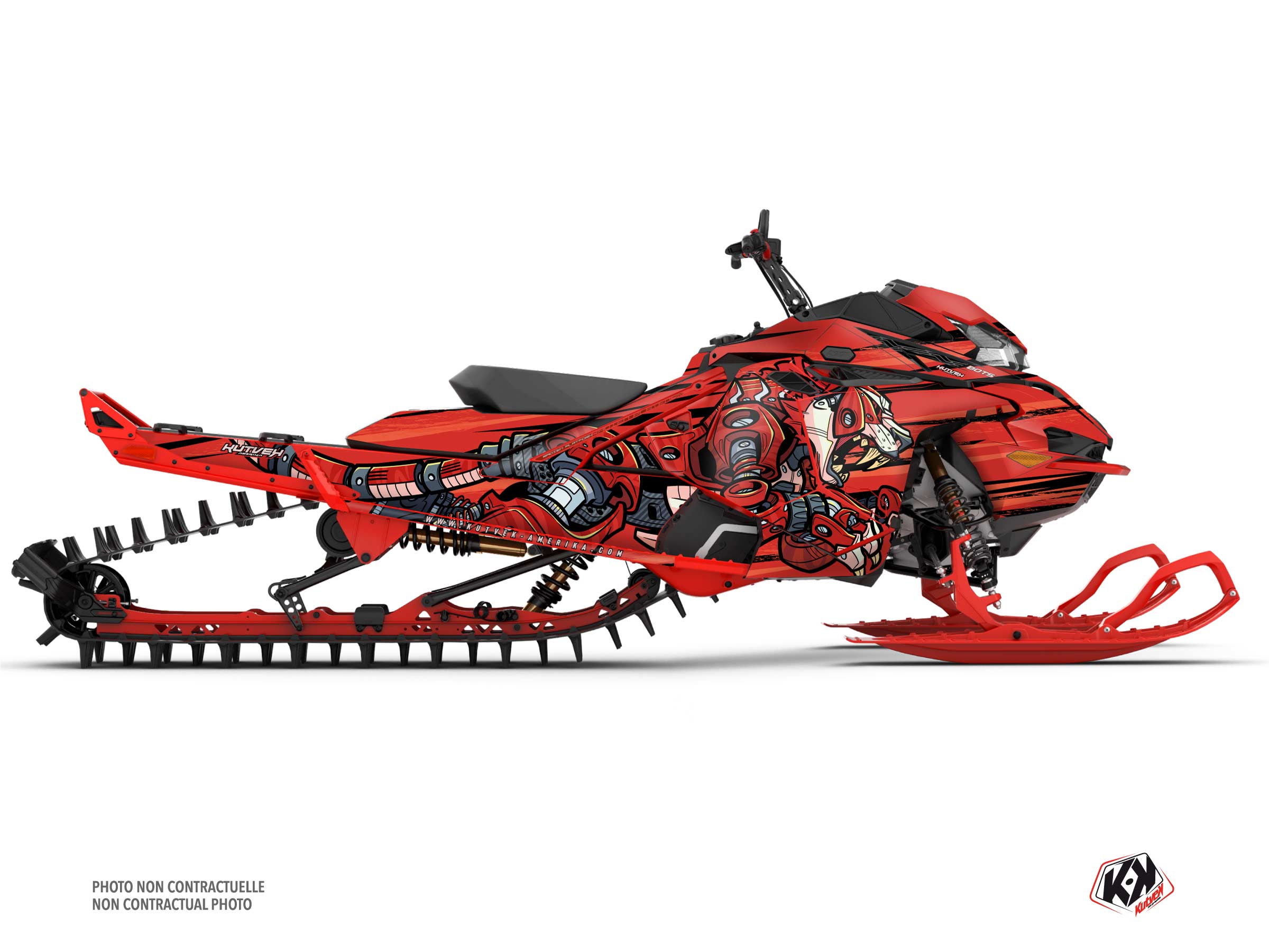 Kit Graphique motoneige lynx rave re bots rouge