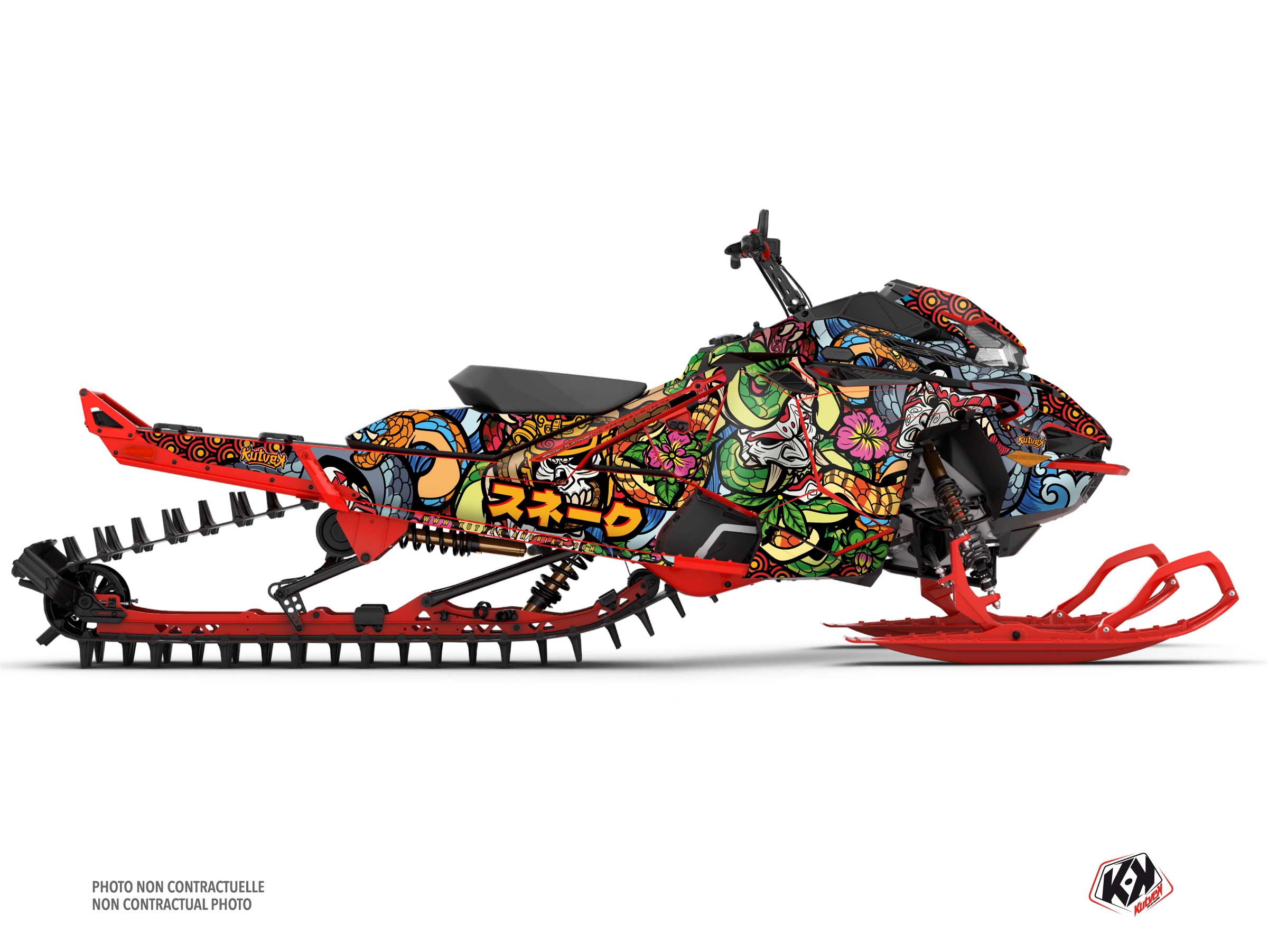 Kit Graphique motoneige lynx shredder re snake colors