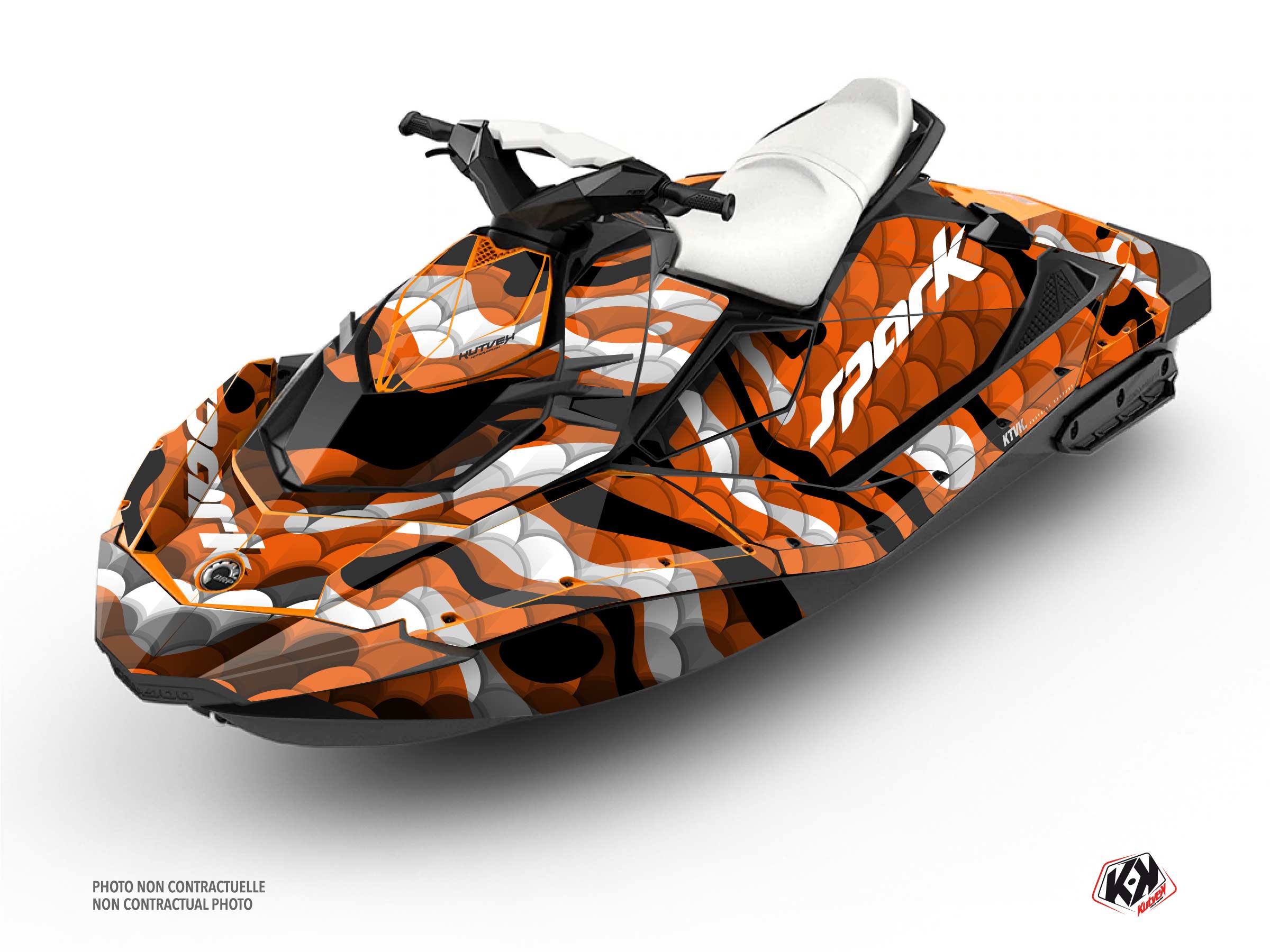 seadoo jet-ski makro  graphic kit orange