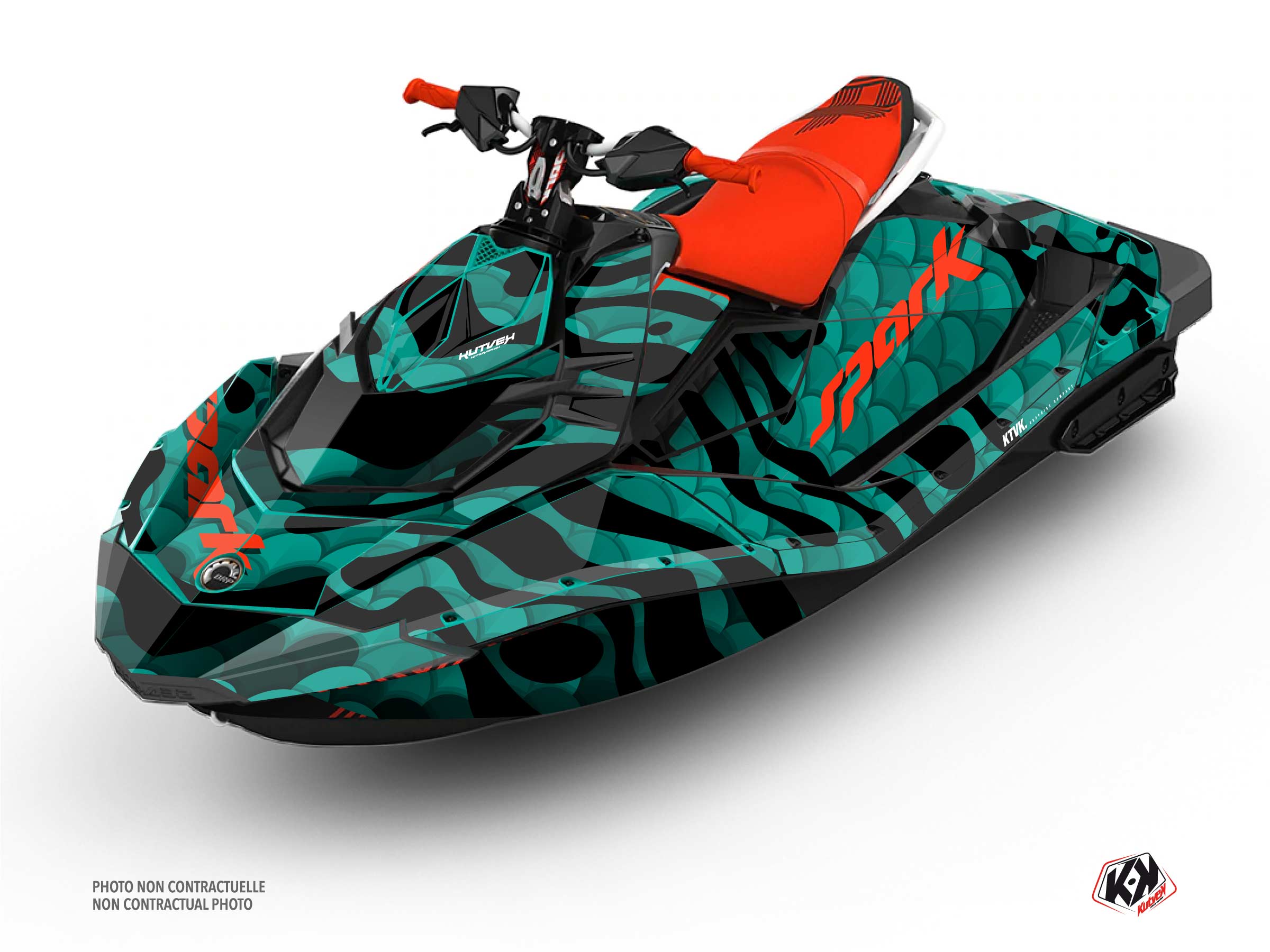 seadoo jet-ski makro  graphic kit turquoise