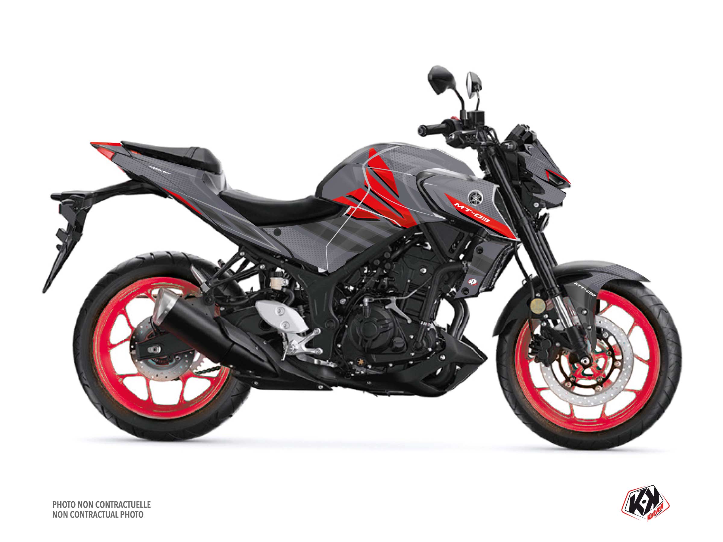 Kit Déco Moto Mantis Yamaha MT 03 Rouge