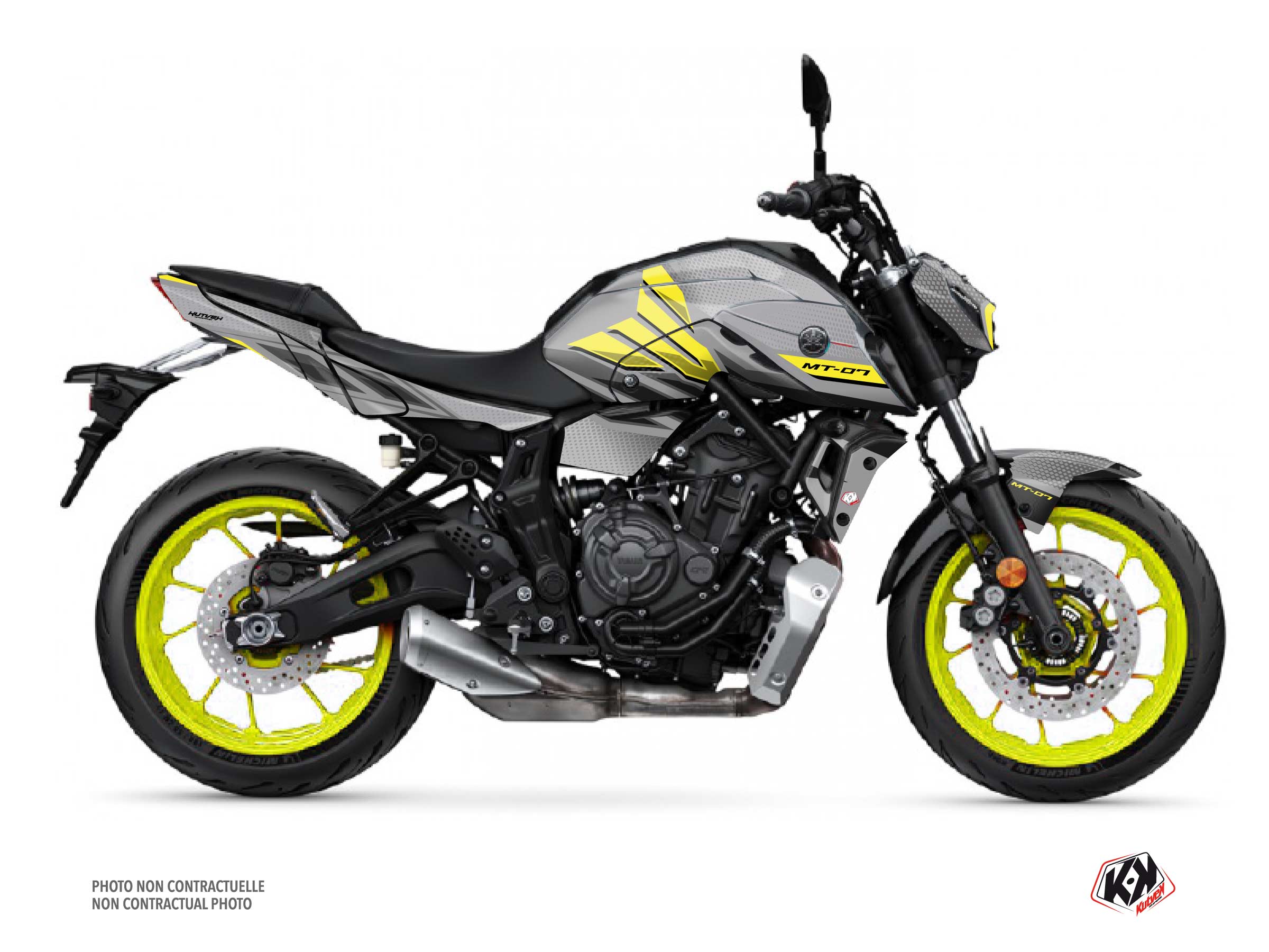 Kit Déco Moto Mantis Yamaha MT 07 Jaune