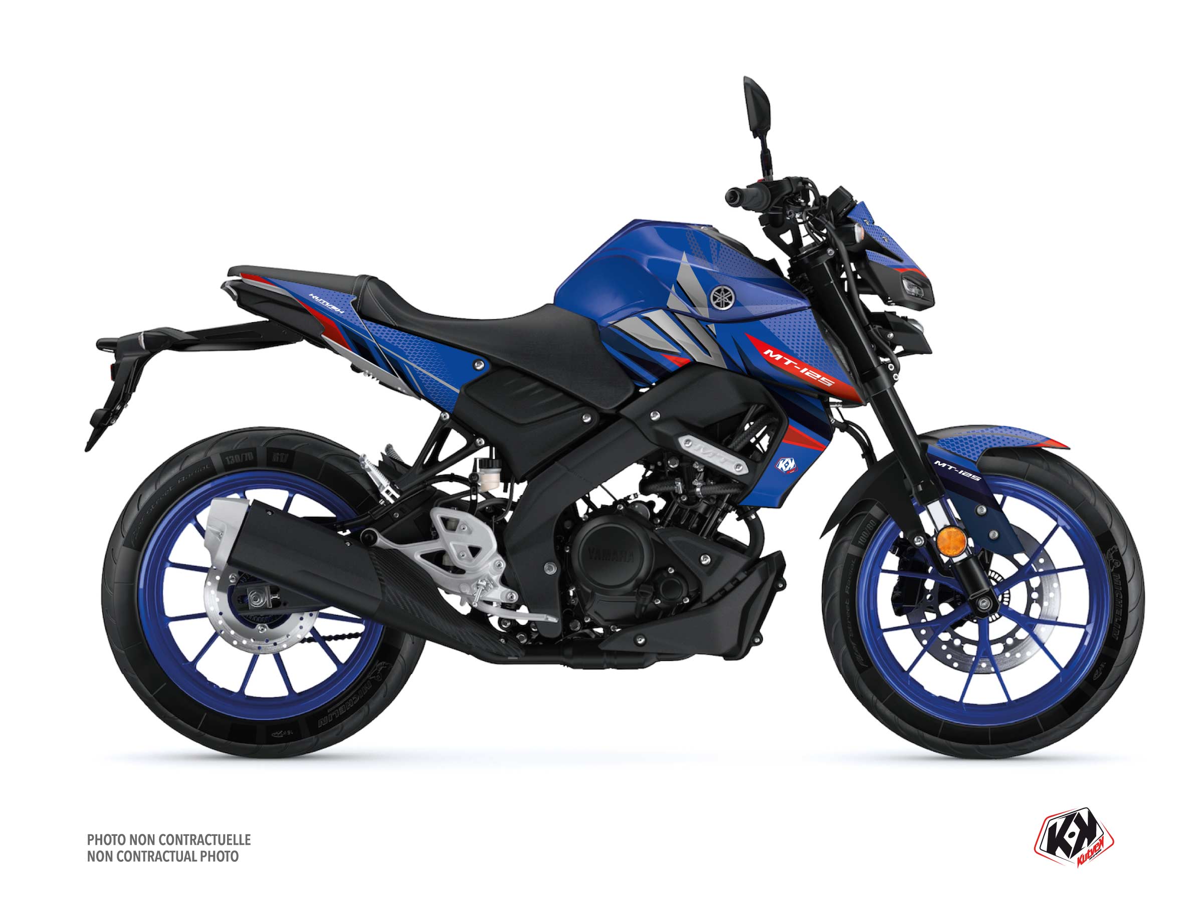 Kit Déco Moto Mantis Yamaha MT 125 Bleu
