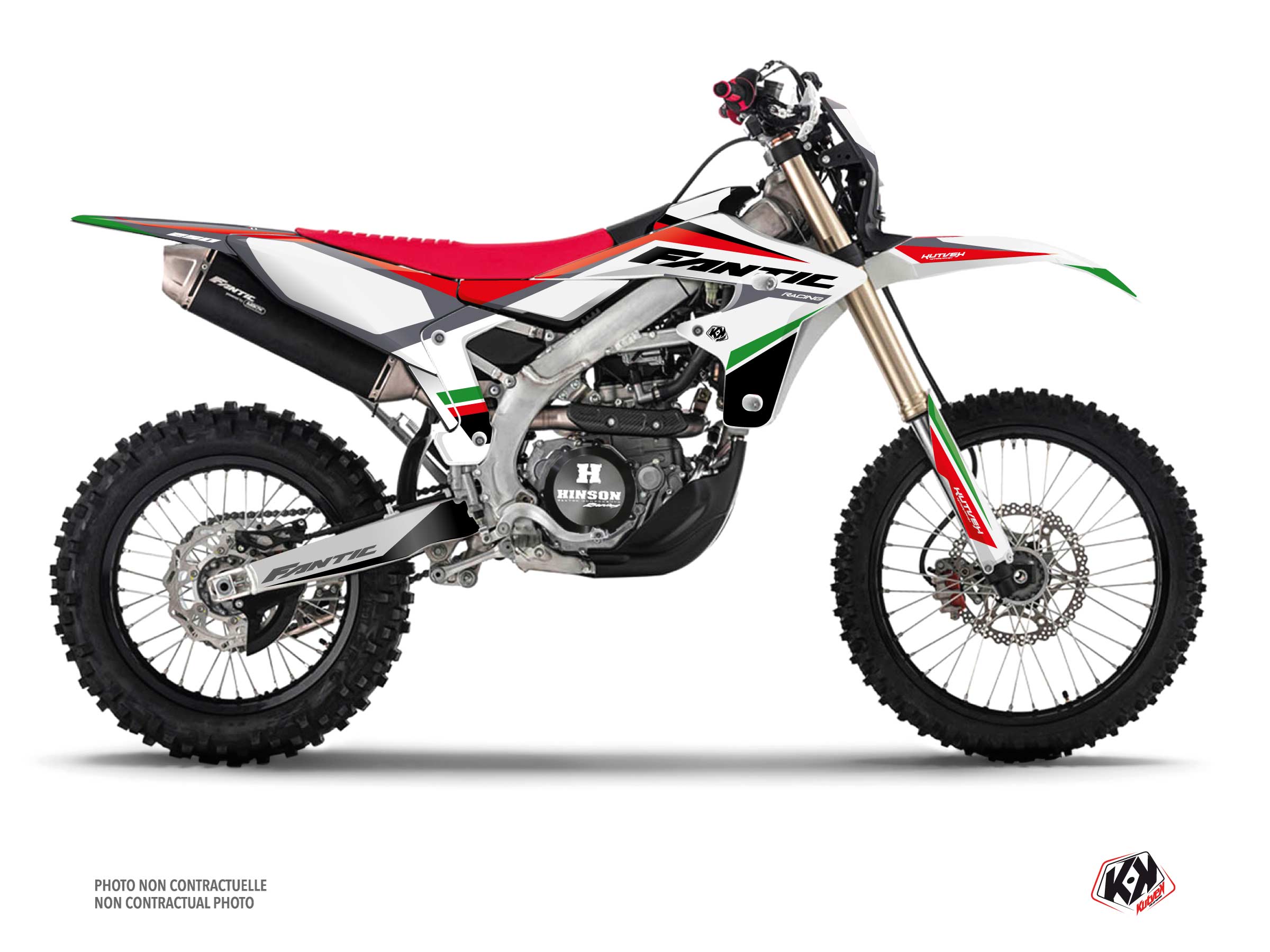 Kit Déco Motocross Mantova Fantic Xef 250 Vert