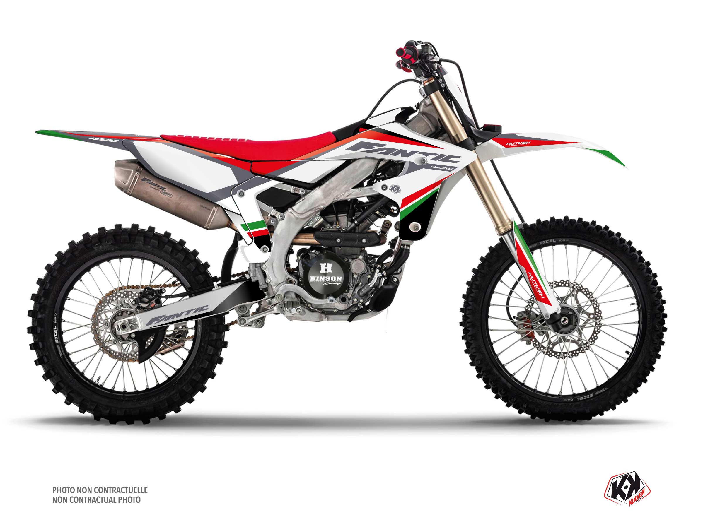 Kit Déco Motocross Mantova Fantic Xx 450 F Vert