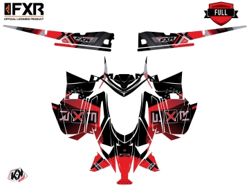 arctic cat snowmobile fxr marginal graphic kit red | Kutvek
