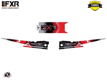 arctic cat snowmobile fxr marginal graphic kit red | Kutvek
