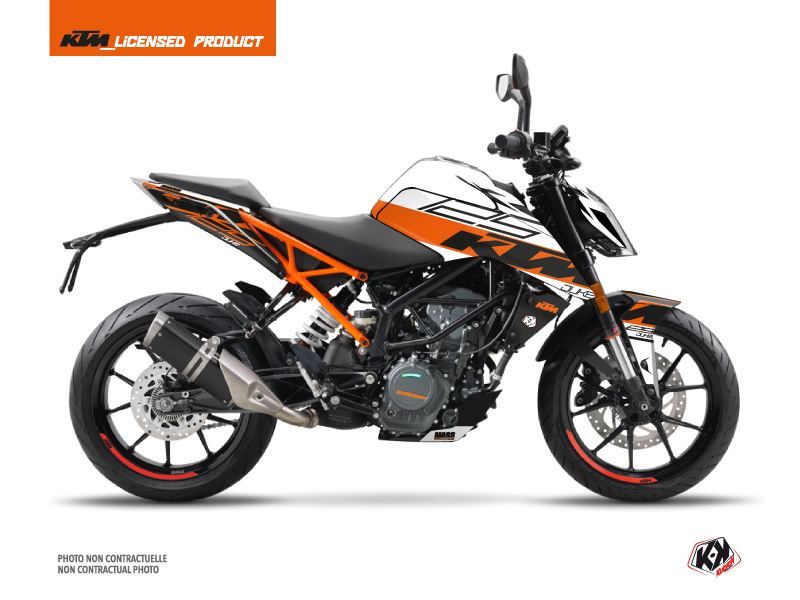 ktm street bike mass  graphic kit orange