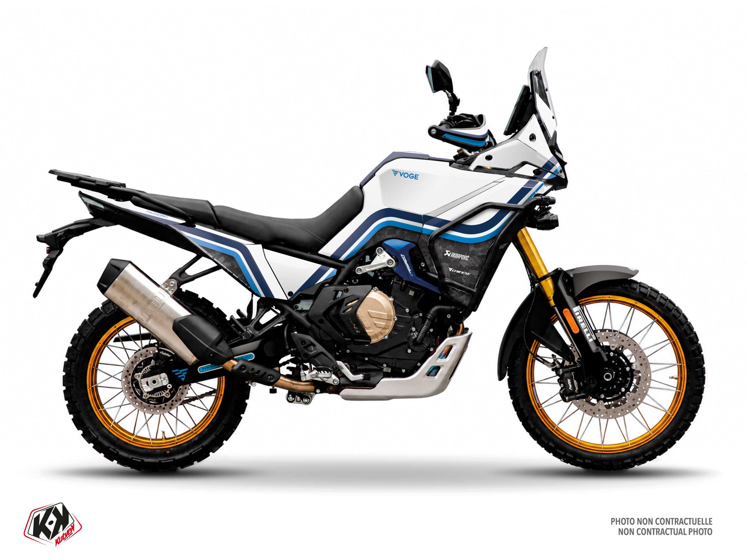 kit déco moto voge meridian bleu 