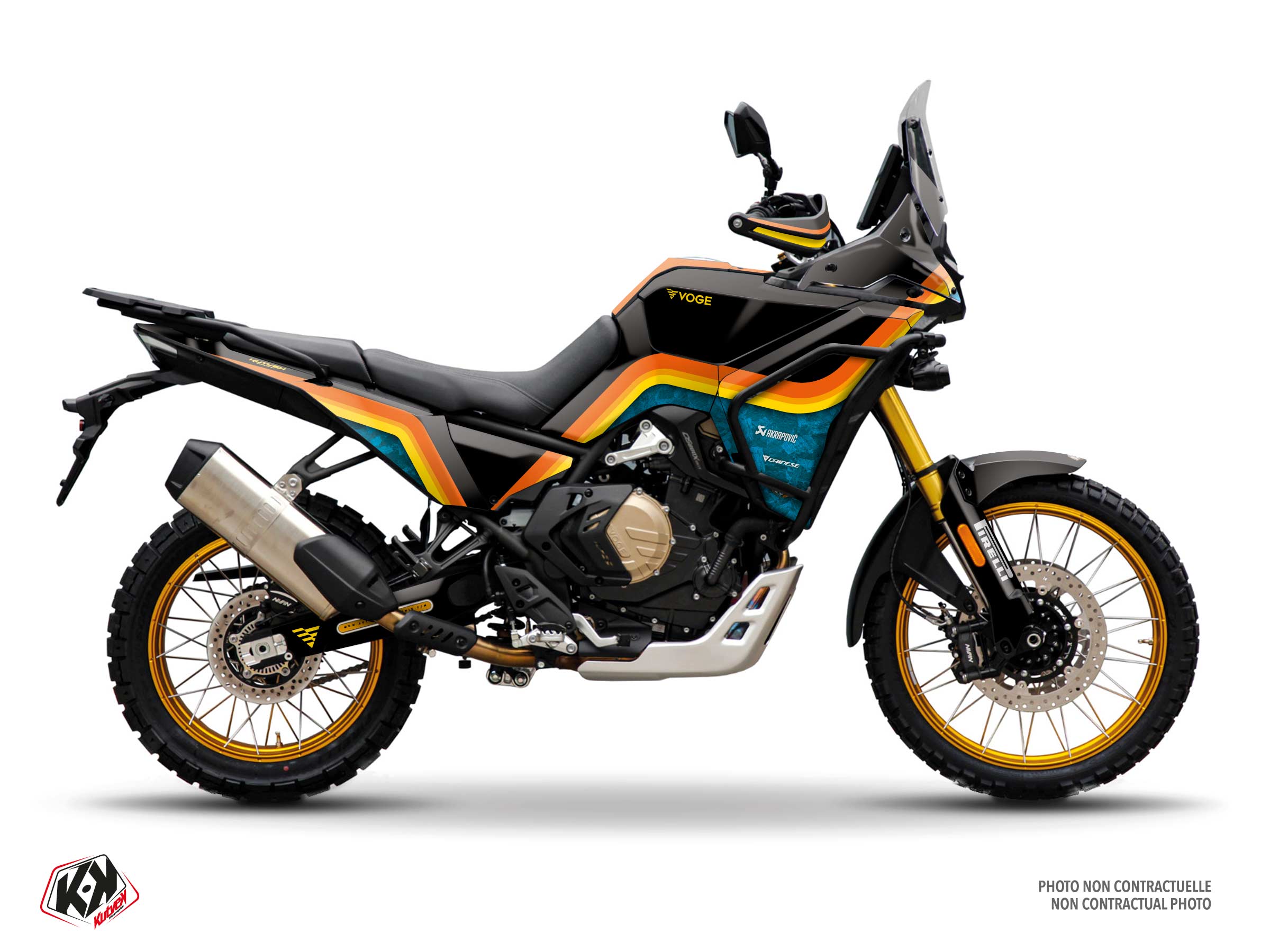 kit déco moto voge meridian jaune 
