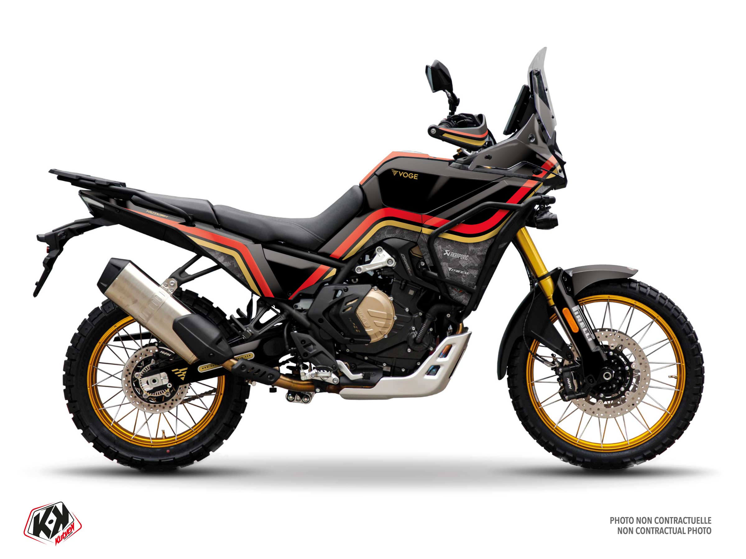 kit déco moto voge meridian rouge 