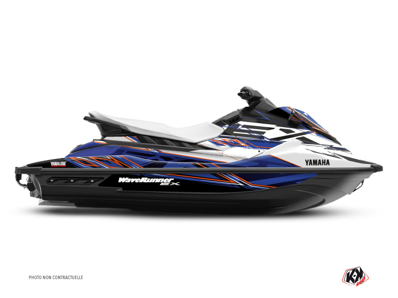 yamaha jet-ski mission  graphic kit white-blue