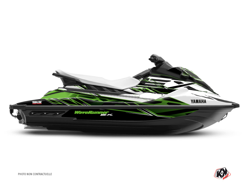 yamaha jet-ski mission  graphic kit white-green