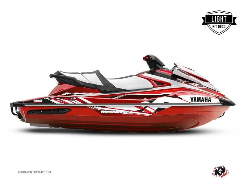 Yamaha GP 1800 JetSki Mission Graphic Kit Red LIGHT Kutvek Kit Graphik