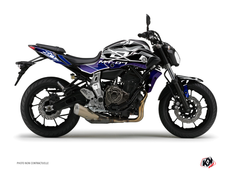 yamaha street bike mission  graphic kit blue