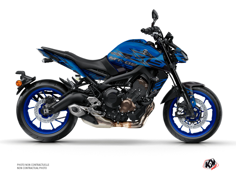yamaha street bike mission  graphic kit blue-black