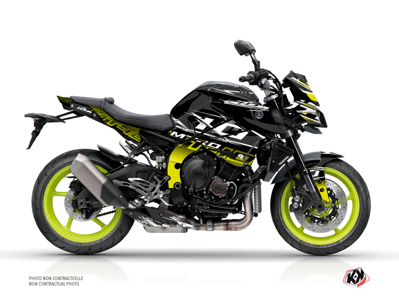 yamaha street bike mission  graphic kit yellow