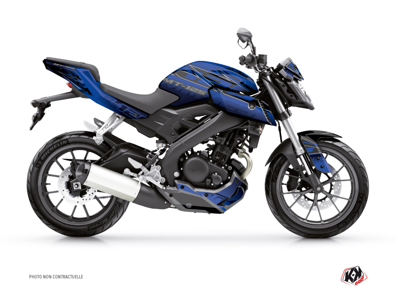 Kit Déco Moto Mission Yamaha MT 125 Bleu Noir