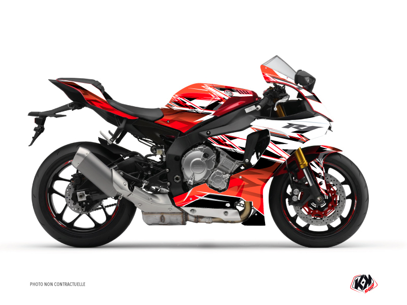 Kit Déco Moto Mission Yamaha R1 Rouge