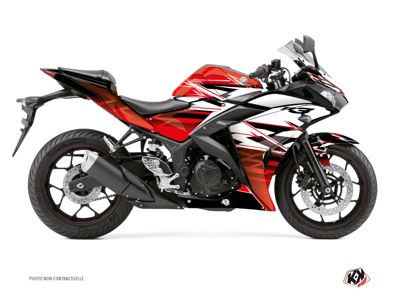 Kit Déco Moto Mission Yamaha R3 Rouge