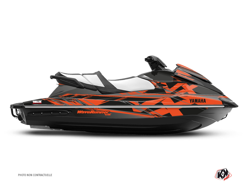yamaha jet-ski mission  graphic kit black-orange