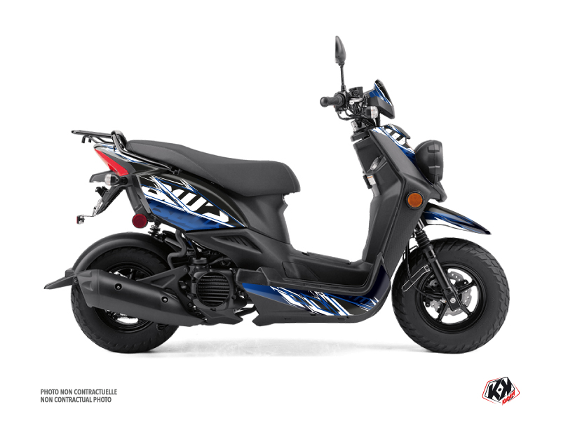 yamaha scooter mission  graphic kit black-blue