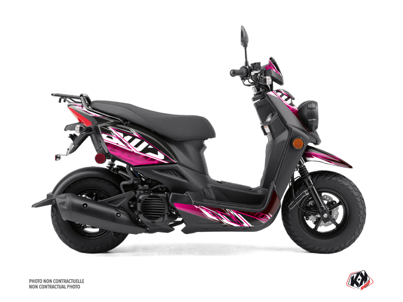 yamaha scooter mission  graphic kit black-pink