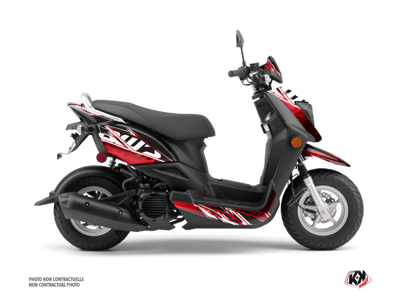 yamaha scooter mission  graphic kit black-red