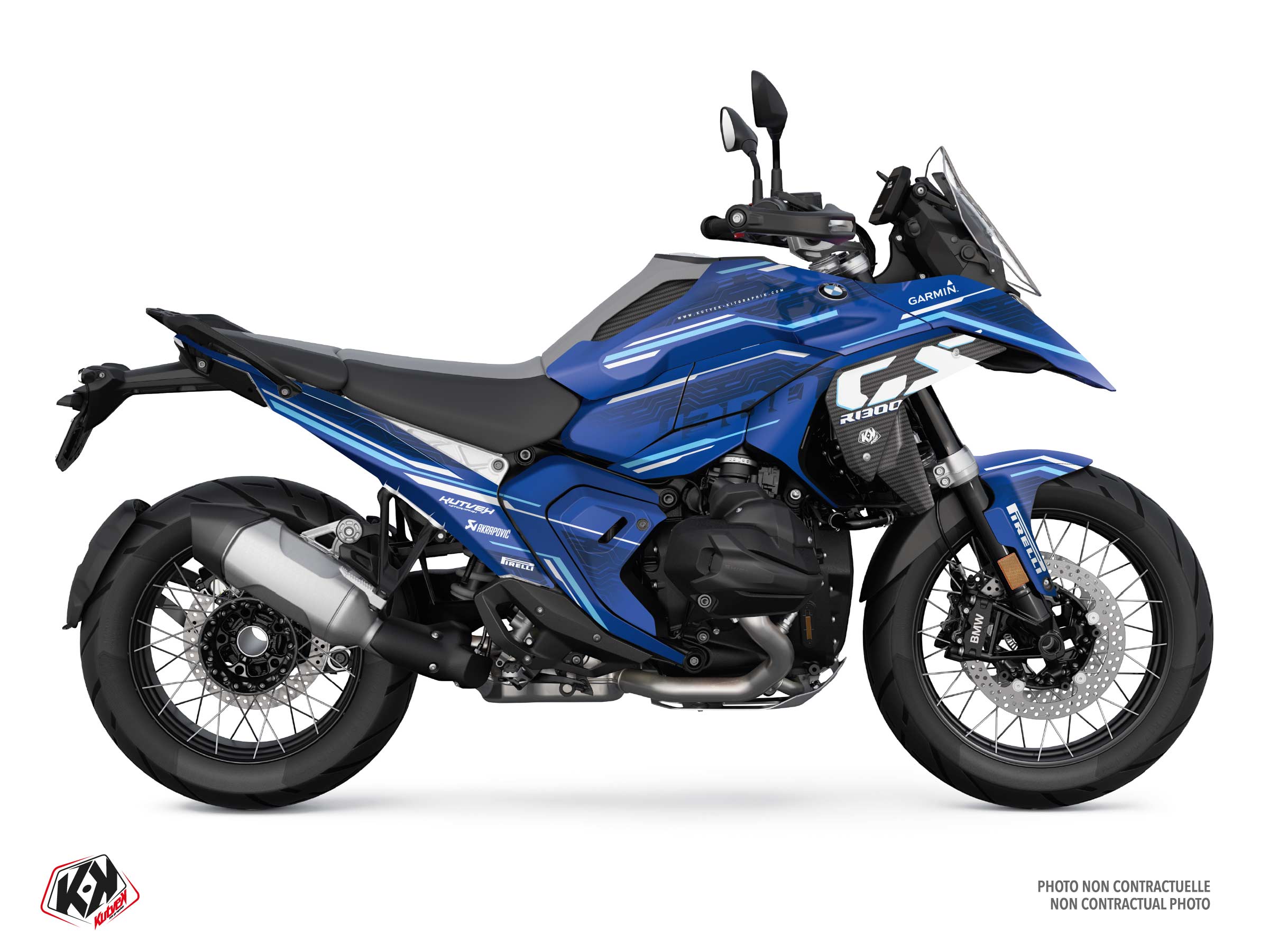 bmw street bike nexus  graphic kit blue