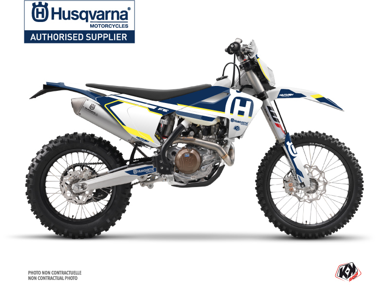 Husqvarna 250 FE Dirt Bike Nova Graphic Kit Blue