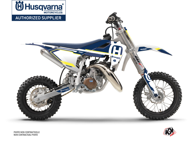 Kit Déco Moto Cross Nova Husqvarna TC 50 Bleu