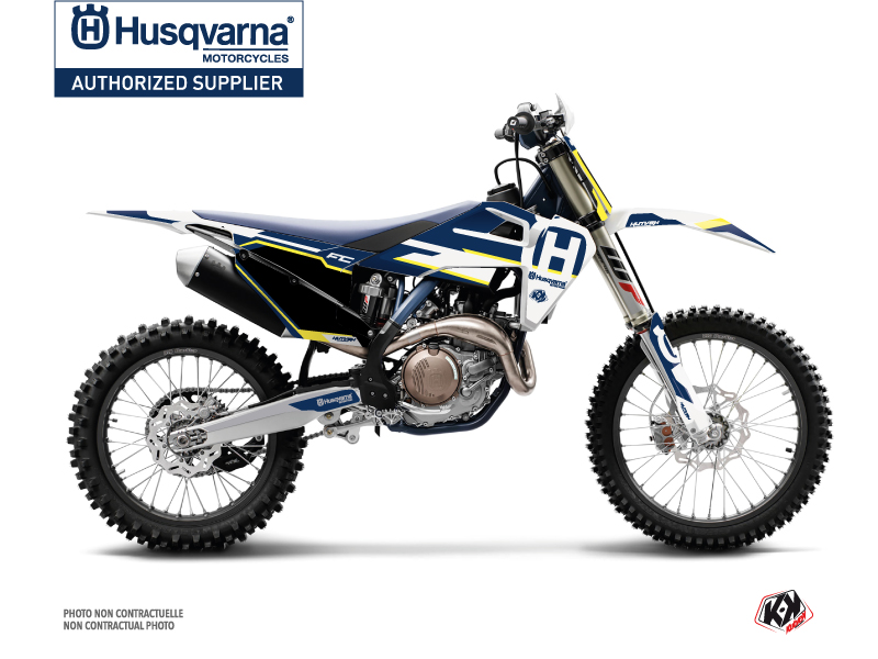 Husqvarna FC 250 Dirt Bike Nova Graphic Kit Blue