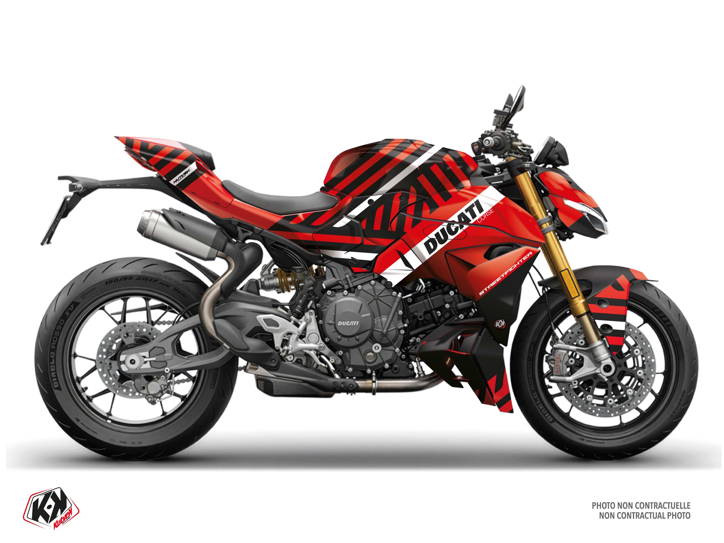 ducati street bike nyx  graphic kit red